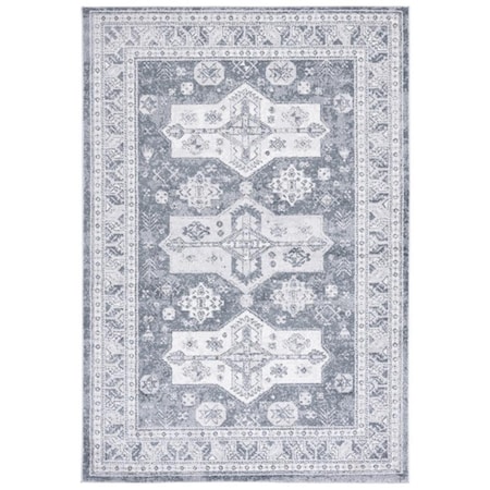 Safavieh 7 x 7 ft. Toscana Square Power Loomed Rug Grey & Dark Grey TOS660F-7SQ